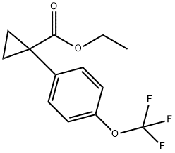 ethyl 1-(4-(trifluoroMethoxy)phenyl)cyclopropanecarboxylate 化学構造式