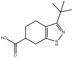 3-tert-butyl-4,5,6,7-tetrahydro-1H-indazol-6-carboxylic acid,1338247-62-3,结构式