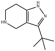 3-tert-butyl-4,5,6,7-tetrahydro-1H-pyrazolo[4,3-c]pyridine Struktur