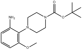 N1-BOC-4-(2-aMino-6-Methoxyphenyl)piperazine Struktur