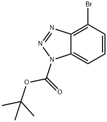 N1-BOC-4-broMo-1H-benzo[d][1,2,3]triazole Struktur