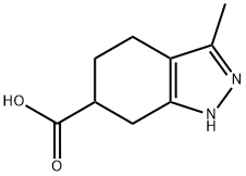 3-Methyl-4,5,6,7-tetrahydro-1H-indazol-6-carboxylic acid Struktur