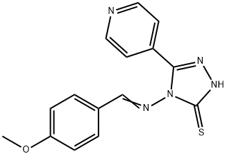 4-[(4-METHOXYPHENYL)METHYLIDENEAMINO]-5-PYRIDIN-4-YL-2H-1,2,4-TRIAZOLE-3(4H)-THIONE|
