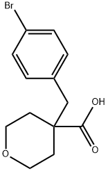 4-[(4-Bromophenyl)methyl]oxane-4-carboxylic acid Struktur