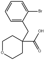 4-[(2-Bromophenyl)methyl]oxane-4-carboxylic acid Struktur