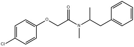 2-(4-Chlorophenoxy)-N-methyl-N-(1-methyl-2-phenylethyl)acetamide Struktur
