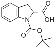 吲哚啉-1,2-二甲酸-1-叔丁酯, 133851-52-2, 结构式