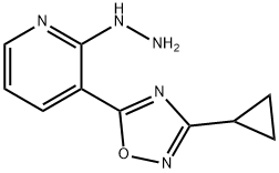 3-环丙基-5-(2-肼基吡啶-3-基)-1,2,4-噁二唑,1338653-70-5,结构式