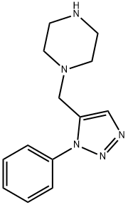 1-[(1-Phenyl-1H-1,2,3-triazol-5-yl)methyl]piperazinedihydrochloride Struktur