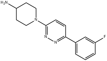 1-[6-(3-Fluorophenyl)pyridazin-3-yl]piperidin-4-amine Struktur