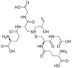 S-(2-hydroxy-3-buten-1-yl)glutathione Structure