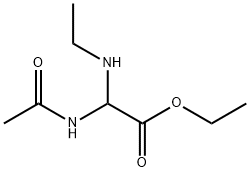 Acetic  acid,  (acetylamino)(ethylamino)-,  ethyl  ester  (9CI) Structure
