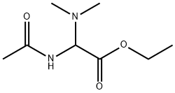 Acetic  acid,  (acetylamino)(dimethylamino)-,  ethyl  ester  (9CI) Structure