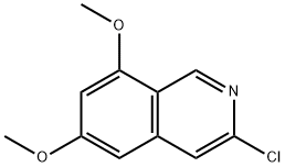 3-CHLORO-6,8-DIMETHOXYISOQUINOLINE 结构式