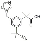 Anastrozole IMpurity (3-(1-Cyano-1-Methylethyl)-alfa,alfa-diMethyl-5-(1H-,1,2,4-triazole-1-ylMethyl)-benzeneacetic acid)