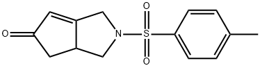 2-tosyl-2,3,3a,4-tetrahydrocyclopenta[c]pyrrol-5(1H)-one 化学構造式