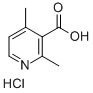 2,4-DIMETHYL-3-PYRIDINECARBOXYLIC ACID HYDROCHLORIDE 化学構造式