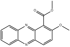 2-メトキシ-1-フェナジンカルボン酸メチル 化学構造式