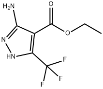 5-氨基-3-三氟甲基-4-吡唑甲酸乙酯, 133922-58-4, 结构式