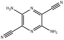 2,5-Pyrazinedicarbonitrile,  3,6-diamino- Structure