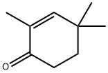 1,3,3-トリメチルシクロヘキセン-6-オン 化学構造式