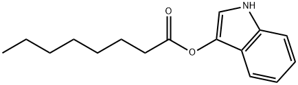 カプリル酸3-インドキシル 化学構造式