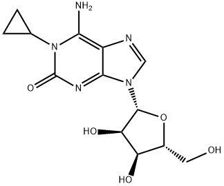 1-cyclopropylisoguanosine,133967-00-7,结构式