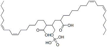 1-[(phosphonooxy)methyl]ethane-1,2-diyl bis[(9Z,12Z)-octadeca-9,12-dienoate] Structure