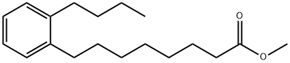 2-Butylbenzene-1-octanoic acid methyl ester 结构式