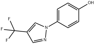 4-(4-(三氟甲基)-1H-吡唑-1-基)苯酚 结构式