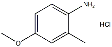 2-甲基-4-甲氧基苯胺(HCL) 结构式