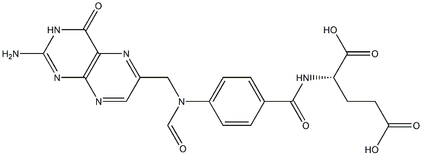 10-甲酰叶酸,134-05-4,结构式