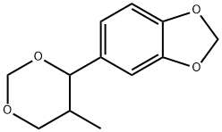 5-(5-methyl-1,3-dioxan-4-yl)-1,3-benzodioxole Struktur