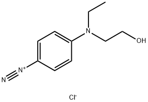 4-[ethyl(2-hydroxyethyl)amino]benzenediazonium chloride,134-94-1,结构式