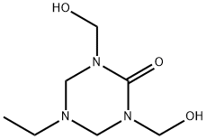 5-ethyltetrahydro-1,3-bis(hydroxymethyl)-1,3,5-triazin-2(1H)-one,134-97-4,结构式