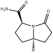 1H-Pyrrolizine-3-carboxamide,hexahydro-5-oxo-,(3S-trans)-(9CI) 结构式