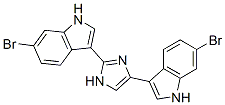 2,4-Bis(6-bromo-1H-indol-3-yl)-1H-imidazole,134029-43-9,结构式