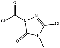 1H-1,2,4-Triazole-1-carbonylchloride,3-chloro-4,5-dihydro-4-methyl-5-oxo-(9CI) Struktur