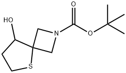 tert-Butyl 8-hydroxy-5-thia-2-azaspiro[3.4]octane-2-carboxylate Structure