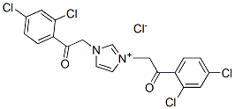 1H-Imidazolium,  1,3-bis[2-(2,4-dichlorophenyl)-2-oxoethyl]-,  chloride  (9CI),134071-10-6,结构式