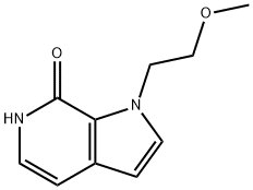 1-(2-Methoxyethyl)-1,6-dihydro-7H-pyrrolo[2,3-c]pyridin-7-one Struktur