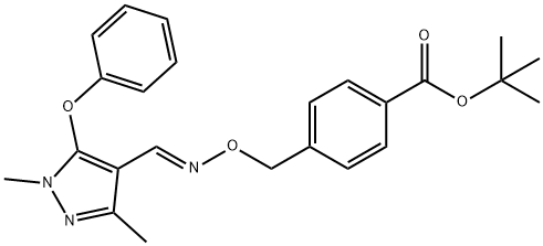 4-[[[[(E)-(1,3-ジメチル-5-フェノキシ-1H-ピラゾール-4-イル)メチレン]アミノ]オキシ]メチル]安息香酸tert-ブチル