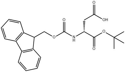 N-芴甲氧羰基-D-天冬氨酸 1-叔丁酯,134098-70-7,结构式