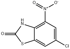 6-CHLORO-4-NITRO-2(3H)-BENZOTHIAZOLONE 化学構造式