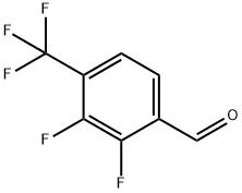 2,3-ジフルオロ-4-(トリフルオロメチル)ベンズアルデヒド 化学構造式