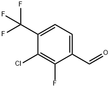 3-Chloro-2-fluoro-4-(trifluoromethyl)benzaldehyde 结构式