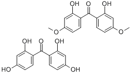 2,2'4,4'-TETRAHYDROXYBENZOPHENONE AND 2,2'-DIHYDROXY-4,4'-DIMETHOXYBENZOPHENONE