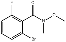 2-BroMo-6-fluoro-N-Methoxy-N-MethylbenzaMide Struktur