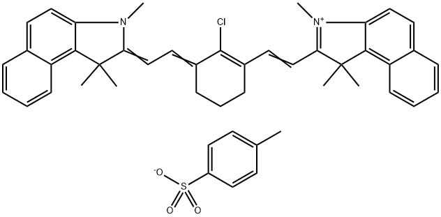 1H-BENZ[E]INDOLIUM, 2-[2-[2-CHLORO-3-[(1,3-DIHYDRO-1,1,3-TRIMETHYL-2H-BENZ[E]INDOL-2-YLIDENE)ETHYLIDENE]-1-CYCLOHEXEN-1-YL]ETHENYL]-1,1,3-TRIMETHYL-, SALT WITH 4-METHYLBENZENESULFONIC ACID (1:1)