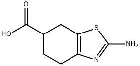 2-氨基-4,5,6,7-四氢苯并[D]噻唑-6-羧酸, 134136-03-1, 结构式